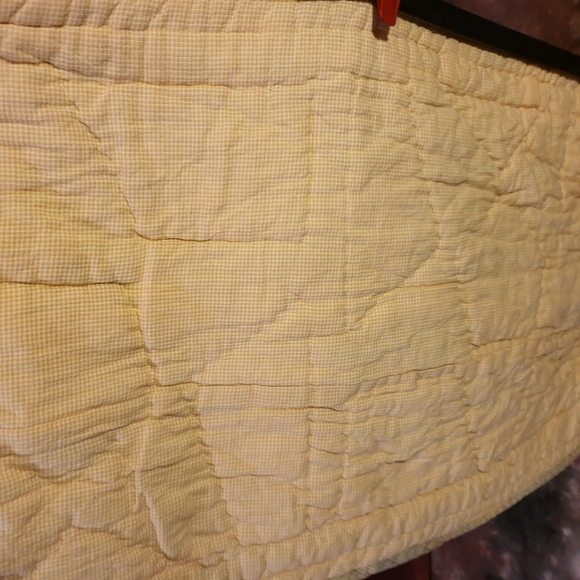 Vintage table runner QUILTED patchwork linens Estate find old vaf - Picture 2 of 13